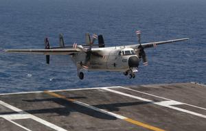 A US Navy C-2 Aircraft.